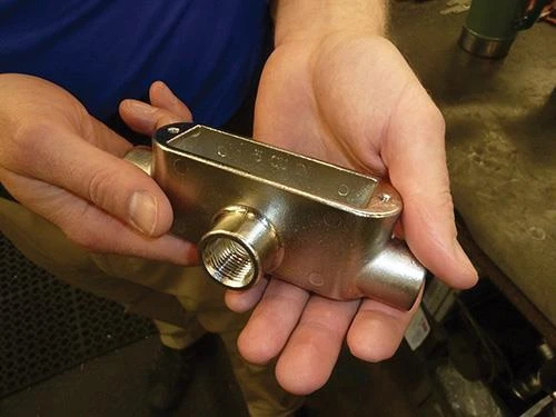 finished 316 stainless steel conduit body